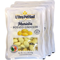 3 Pack, Gnocchi Potato, Product Of Italy, Pasta Dumplings, Pasta Di Patate, Cooks In 2-3 Minutes, 3 X 1 Lb, L'Oro Del Sud