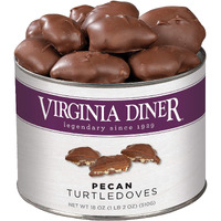 Virginia Diner - Gourmet Natural Classic Pecan Turtledoves, 18 Ounce Tin