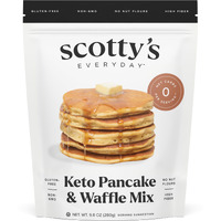 Keto Pancake & Waffle Zero Carb Mix - Keto And Gluten Free Pancake And Waffle Mix - 0G Net Carbs Per Serving - Sweetened With Allulose - No Erythritol, Easy To Make - No Nut Flours - No Sugar Alcohols - Non-Gmo - Makes 8 Pancakes (9.8 Oz) - Single Pack
