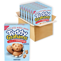 Teddy Grahams Cinnamon Graham Snacks, 6 - 10 Oz Boxes