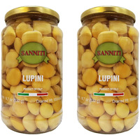 Sanniti Italian Lupini Beans Jar, 18.7 Oz (Pack Of 2)