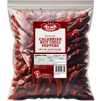 Alma Gourmet Whole Dried Calabrian Hot Chili Peppers Imported From Italy - Authentic Peperoncino Secco Calabrese - 14.1Oz (400G)