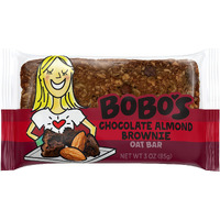 Bobo's Oat Bars, Gluten Free Bars, Chocolate Almond Brownie, Pack Of 12