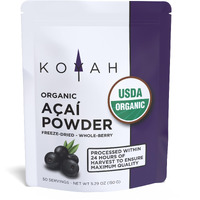 Koyah - Organic Acai Powder (150G - 50 Servings): Brazil Grown, Freeze-Dried, 100% Pure, No Citric Acid Added, Great In Smoothies And Bowls