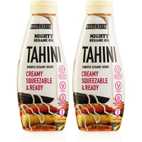 Mighty Sesame ""Whole Seed"" Creamy & Ready Squeezable Tahini Paste, 10.9Oz (2 Pack) Gluten Free, Vegan, Non Gmo, Keto Friendly, Plant Based Protein, Kosher
