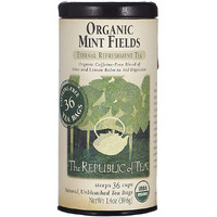 The Republic Of Tea, Organic Herbal Mint Fields Tea, 36 Tea Bag Tin