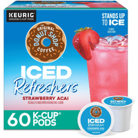 The Original Donut Shop Iced Refreshers, Strawberry Aa   Flavor, Keurig Single Serve K-Cup Pods, 60 Count (6 Packs Of 10)