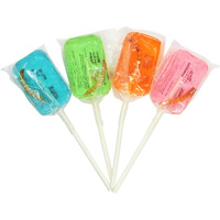 Hotlix Assorted Worm Sucker Lolipop - Pack Of 4 - Blueberry, Apple, Orange, Watermelon