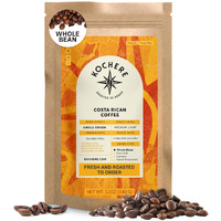 Costa Rican Whole Bean Coffee Medium Roast - 12 Oz, Single Origin Arabica Specialtycoffee Beans, Fair Trade, Non-Gmo