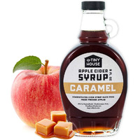 The Tiny House Southern Caramel Apple Cider Syrup | Handmade Concentrated Cider Syrup From Fresh Pressed Apples & Sweet Caramel | A Perfect Breakfast Syrup & Pancake Syrup | Usa Made | 8 Ounce Bottle