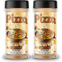Smash Seasonings Pizza Popcorn Seasoning - 2 Pack Of Delicious Popcorn Seasoning In A Shaker Bottle 3.5Oz