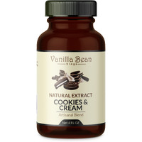 Pure Cookies & Cream Extract For Baking And Flavoring - 4 Oz - Premium Quality Natural Flavors For Baked Goods, Desserts, & Cooking