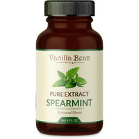 Pure Spearmint Extract For Baking And Flavoring - 4 Oz - Premium Quality Natural Flavors For Baked Goods, Desserts, & Cooking