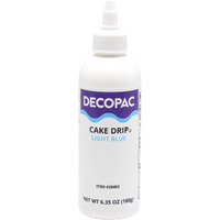Decopac Cake Drip, Light Blue Color, Vanilla Flavor, Matte Like Chocolate, 6.35 Oz