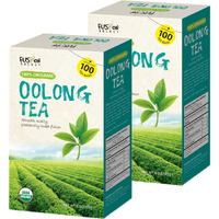 Fusion Select 200 Counts Organic Oolong Tea - Smooth, Mildly Sweet Flavor - Relaxing & Calming Fresh Herbal Drink - Instant Blend, Just Steep In Hot Water - Individually Packaged Tea Bags