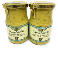 Edmond Fallot Mustards (Basil Dijon Mustard, 2 Pack)