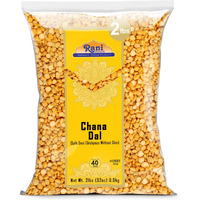 Rani Chana Dal (Split Desi Chickpeas Without Skin) 32Oz (2Lbs) 908G ~ All Natural | Gluten Friendly | Non-Gmo | Kosher | Vegan | Indian Origin