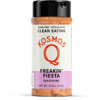 Kosmos Q Freakin Fiesta Seasoning | All-Purpose Spice Mix | All-Natural Southwestern Herbs & Spices | Paleo & Keto Diet Friendly Blend | Sugar-Free, Msg-Free | 5 Calories | 5.0 Oz. Shaker Bottle