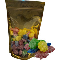 Nimiano Brand Assorted Four Flavor Sour Power Bursts Freshly Packaged In Reusable Pouch | 1 Lb. (Assorted Bursts)