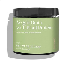 Kroma Vegetable Broth, Gluten Free, Vegan Food, Veggie Powder Mix With Red Miso, Veggies, Herbs, Plant Protein & Other Organic Ingredients, Supports Gut Health, Immunity & Energy, 12 Servings