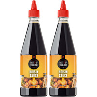 Best Of Thailand Hoisin Sauce | Real Authentic Asian Brewed Sauces For Cooking & Meal Dressings | No Msg, Certified Kosher & Fat-Free | 2 Pack - Each 23.65 Fl Oz