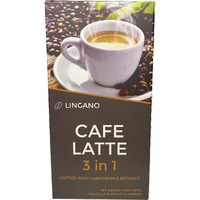 Nutrizza Lingano Ganoderma Cafe Latte 3 In 1 - Gourmet Coffee (1 Box - 20 Sachets)