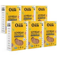 The Only Bean - Organic Soy Bean Spaghetti Pasta - High Protein, Keto Friendly, Gluten-Free, Vegan, Non-Gmo, Kosher, Low Carb, Plant-Based Bean Noodles - 8 Oz (6 Pack)