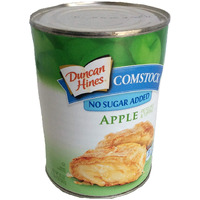 Comstock, No Sugar Added, Apple Pie Filling And Topping, 20Oz Can (Pack Of 3)
