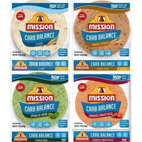 Mission Carb Balance Tortilla Variety Pack - Flour, Whole Wheat, Spinach Herb, And Tomato Basil