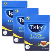 Tetley Tea, Elaichi (Cardamom), 72-Count Tea Bags (Pack Of 3)