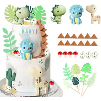 Baby Dinosaur Cake Toppers Dinosaur Cake Decorations Dinosaur Birthday Cake Toppers For Baby Shower Boy Girl Birthday Dinosaur Themed Party Supplies (21 Pcs)