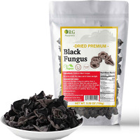 Orgnisulmte Dried Black Fungus Woodear Mushrooms Premium All Natural Vegan And Gluten-Free,5.29Oz(150G)