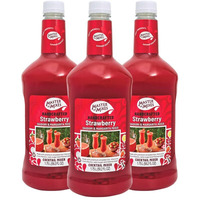 Master Of Mixes Strawberry Daiquiri/Margarita Drink Mix, Ready To Use, 1.75 Liter Bottle (59.2 Fl Oz), Pack Of 3