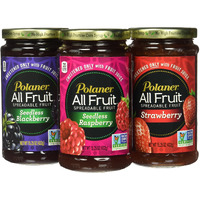 Polaner All Fruit Non-Gmo Spreadable Fruit, Assorted Flavors, Strawberry, 15.25 Ounce (Pack Of 3)