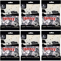Walkers' Nonsuch Liquorice Toffees | With Condensed Milk & Black Treacle | Imported From The Uk | Traditional British Candy | Old Fashioned Licorice Toffee | 5.29 Oz (Pack Of 6)