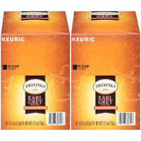 Twinings Of London Naturally Decaffeinated Earl Grey Tea 24-Count K-Cups (Pack Of 2)