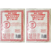 Erawan Thai Rice Flour 16 Oz (Basic), 2 Pack Great For Cooking & Baking, 1 Lb Traditional Water Milled Rice Flour Can Make A Variety Of Snacks And Desserts