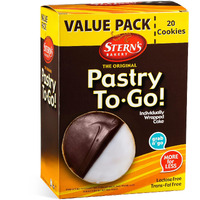 Black And White Cookies | 20 Gourmet Cookies Individually Wrapped | Ny Style Black & White Cookies | Easter Food Gift Baskets | Snack Cakes | Kosher, Dairy & Nut Free | Sterns Bakery