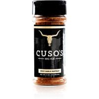 Cuso Cuts Great Tasting Spicy Garlic Buffalo Bbq Seasoning Rub - Contains All Natural Ingredients - Spices & Rubs For Grill, Bbq & Marinade - Best Bbq Rubs For Smoking - 1 Count Bbq Rub Seasoning
