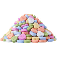 Small Conversation Hearts By Cambie | 2 Lbs Of Pastel Valentine's Candy | Delicious Fruity & Mint Flavors In A Colorful Pastel Display | Conversation Hearts Candy Packaged In Bulk | 2 Lb
