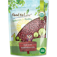 Food To Live Organic Adzuki Sprouting Beans, 5 Pounds - Whole Raw Dried Azuki Beans (Red Mung Beans), Non-Gmo, Kosher, And Vegan, Bulk Organic Beans