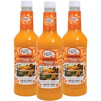 Master Of Mixes Mango Daiquiri / Margarita Drink Mix, Ready To Use, 1 Liter Bottle (33.8 Fl Oz), Pack Of 3