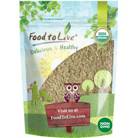 Food To Live Organic Long Grain Brown Rice, 3 Pounds - Non-Gmo, Whole Grain, Raw, Non-Irradiated, Kosher, Vegan, Bulk. Chewy Texture. Good Source Of Dietary Fiber. Perfect For Salads, Pilafs.