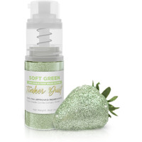 Tinker Dust - Soft Green (4G 1X Mini Pump) Edible Glitter For Desserts, Beverages, Cupcakes, Cake Pops And Cookies By Bakell