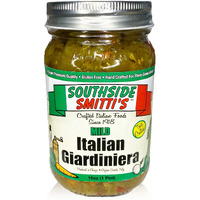 Southside Smitti's - Italian Style Giardiniera - Mild - 16 Oz - Best Chicago Style Giardiniera Peppers - Original Southside Recipe