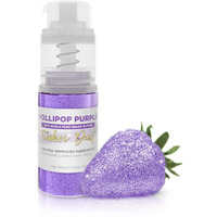 Tinker Dust - Pollipop Purple (4G, 1X Mini Pump) Edible Glitter For Desserts, Beverages, Cupcakes, Cake Pops And Cookies By Bakell|