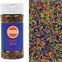 Mystic Sprinkles Halloween Sprinkle Mixes (Fright Night Nonpareils Mix 3.8Oz)