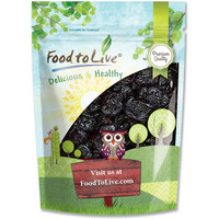 Food To Live Pitted Prunes, 8 Ounces - Whole Dried Plums, Unsulfured, Unsweetened, Non-Infused, Non-Irradiated, Kosher, Vegan, Raw, Bulk