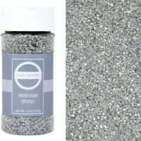 Mystic Sprinkles Sugar Crystals 4.2Oz Bottle (Silver)