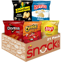 Frito-Lay Classic Mix Variety Pack, Single Serve Snack Bags (Pack Of 21)